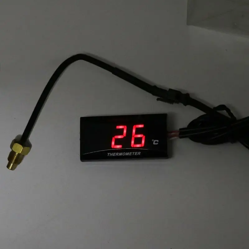 Đa Năng Xe Máy Màn Hình LCD Nhiệt Kế Kỹ Thuật Số Nhạc Cụ Nhiệt Độ Nước Đồng Hồ Đo Cho KOSO Đua Xe Tay Ga