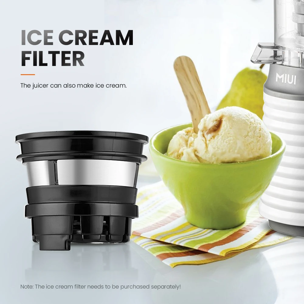 1 PC Ice Cream Filter for New Filter-Free MIUI Slow Juicer Series (Need to Buy with the Machine JE-32M00)