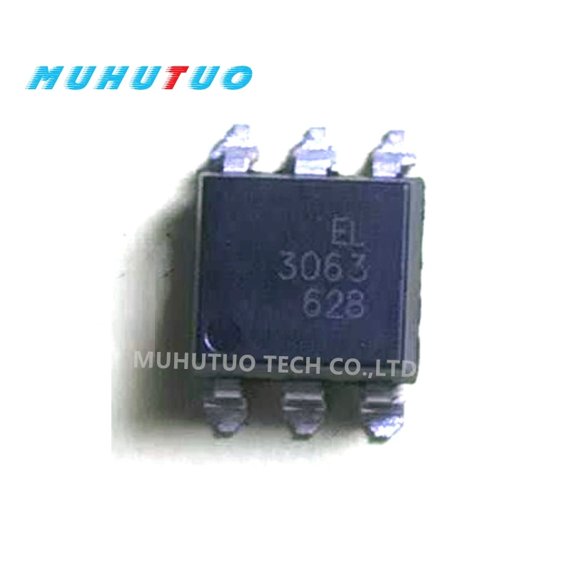 10PCS EL3063 Patch SOP6 Black tri-terminal bidirectional silicon Controlled EL3063S(TA)