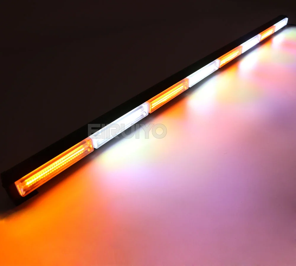 35 "41" 58 "COB LED Rot Blau Bernstein Auto Notlicht Verkehrsadviseur Fahrzeug Strobe Licht Bar Warnung blinkende Lampe 26 Modi – Detail 7