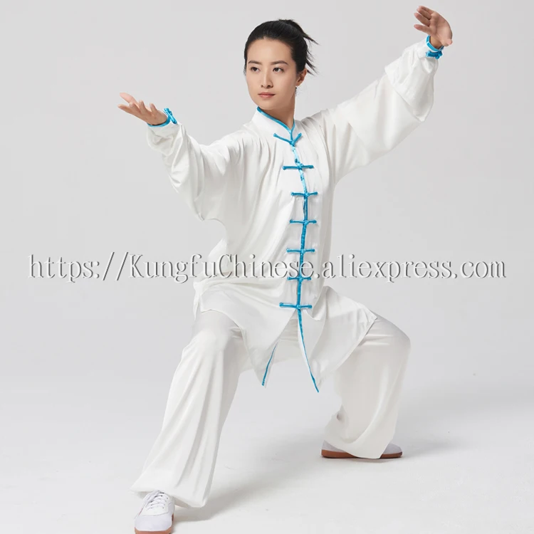 Chinese Tai chi clothes Taiji outfit Kungfu uniform exercise garment Qigong costume for male female girl kids boy adults