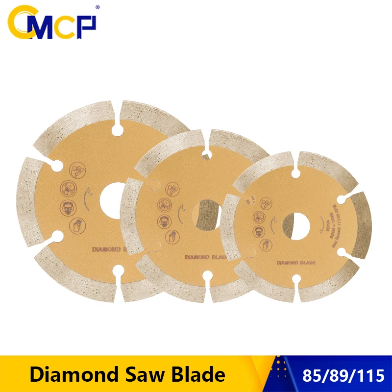 CMCP Diamond Saw Blade 85/89/115mm Dry-Cut Disc for Angle Grinder Cutting Concrete Ceramic Brick Marble Stone Cutting Discs