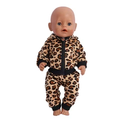 18 Inch Doll Clothes Leopard Print 43 cm Baby Born Clothes American Girl Doll Clothes OG Dolls Dollhouse Accessories Girl Gift