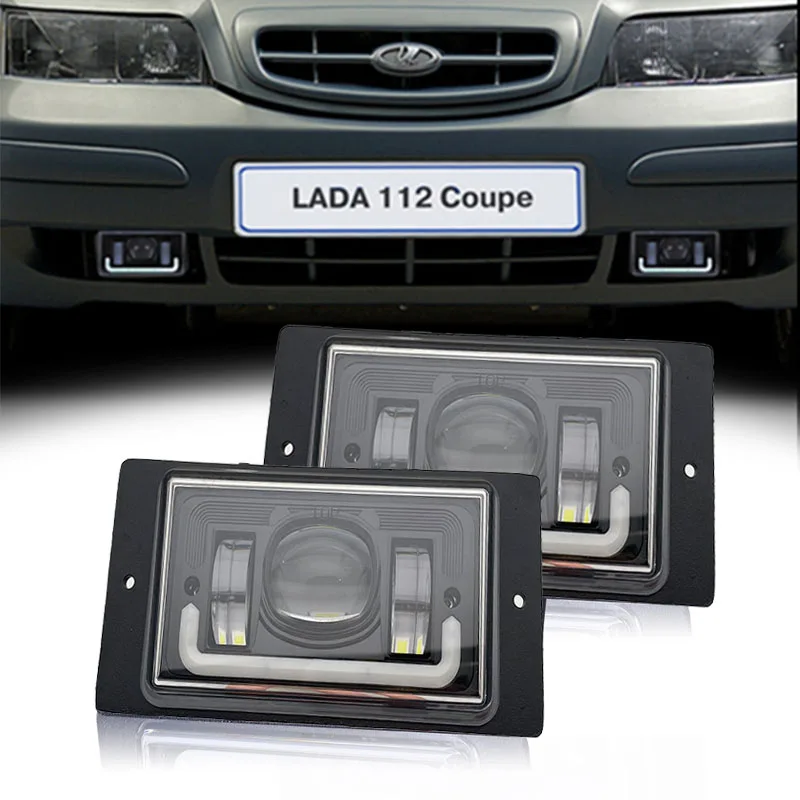 

DRL Driving Lights White Amber Fog Lamp For Lada VAZ 2110 2111 2112 2113 2114 2115 2116 2117 Kamaz Nova Chevrolet LED Fog Light