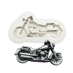 Motorcycle Shape Silicone Mold Fondant Cake Decorating Tools Cupcake Chocolate Mold