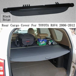 Rear Cargo Cover For TOYOTA RAV4 2006 2007 2008 2009 2010 2011 2012 Privacy Trunk Screen Security Shield Shade Auto Accessories