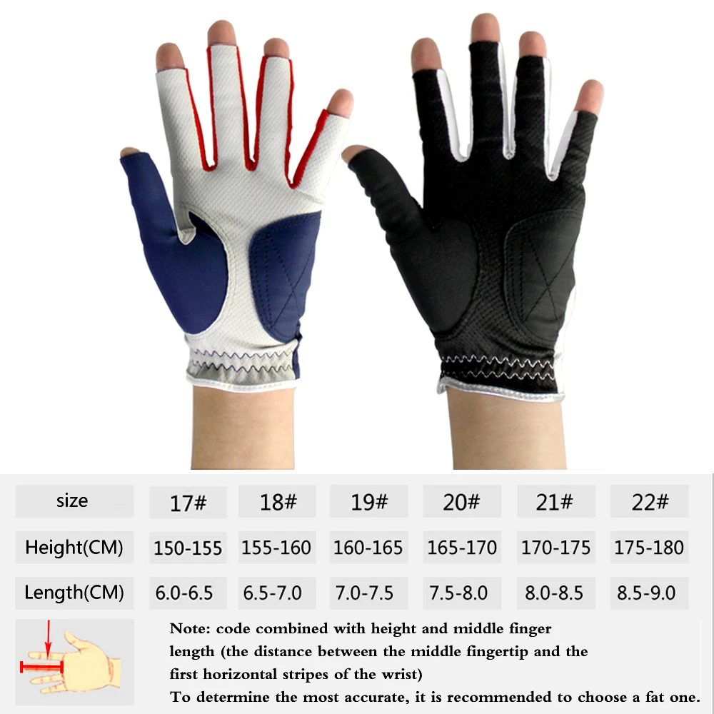 1Pair Full Finger/ Colors Women Golf Gloves,  Ladies Fashion All Weather Grip for Golf,Kayaking,Hiking,Paddling,Driving, Rowing