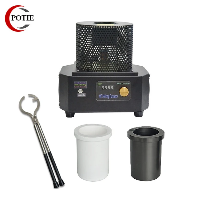 220V 1-3KG Metal Melting Furnace 1600 Degrees  Mini Induction Casting Machine for Smelting Gold Sliver Jewelry  Equipments