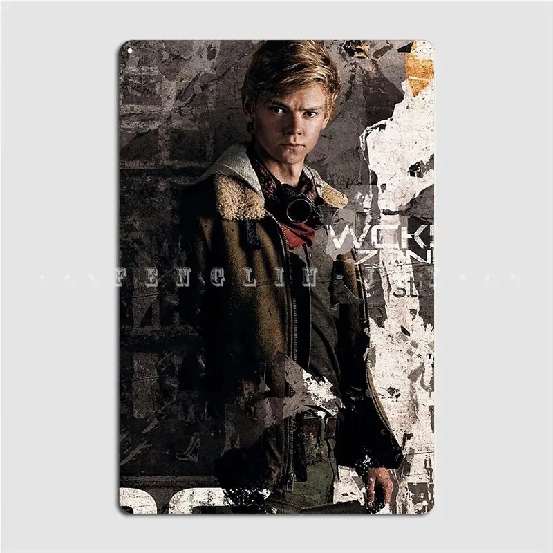 Newt Maze Runner: The Death Cure Metal Plaque Poster Wall Cave Pub Garage Create Wall Plaque Tin Sign Poster