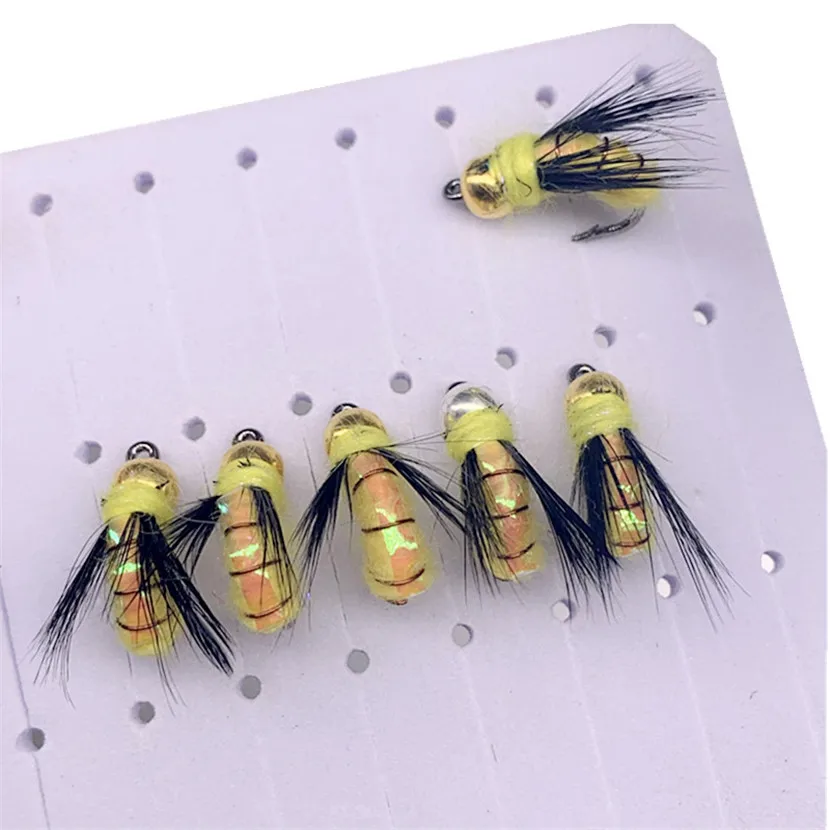 3/6Pcs Angeln Fliegen Realistische Nymph Scud Fly für Trout Fly Angeln Streamer Binden Künstliche Köder Köder – Detail 15