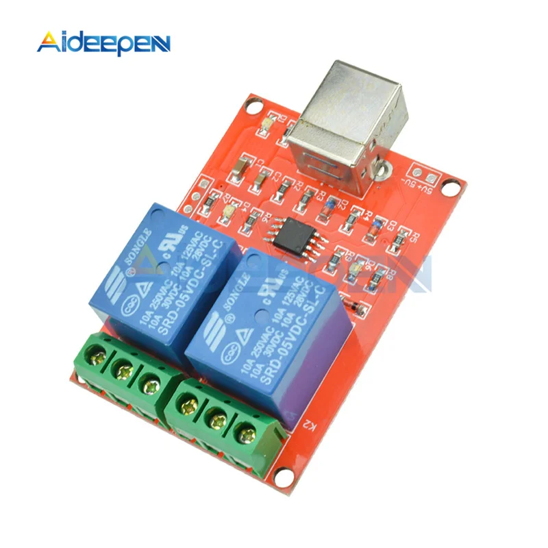 5V 12V 1 2 4 8 Channel USB Relay Control Switch Programmable Computer Control For Smart Home PC Intelligent Controller