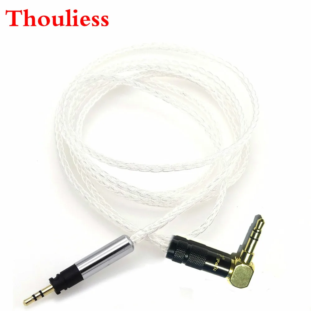 

Thouliess DIY HIFI 7N OCC Silver Plated Earphone Headphone Upgraded Cable for Momentum Y40 Y50 Upgrade Cable