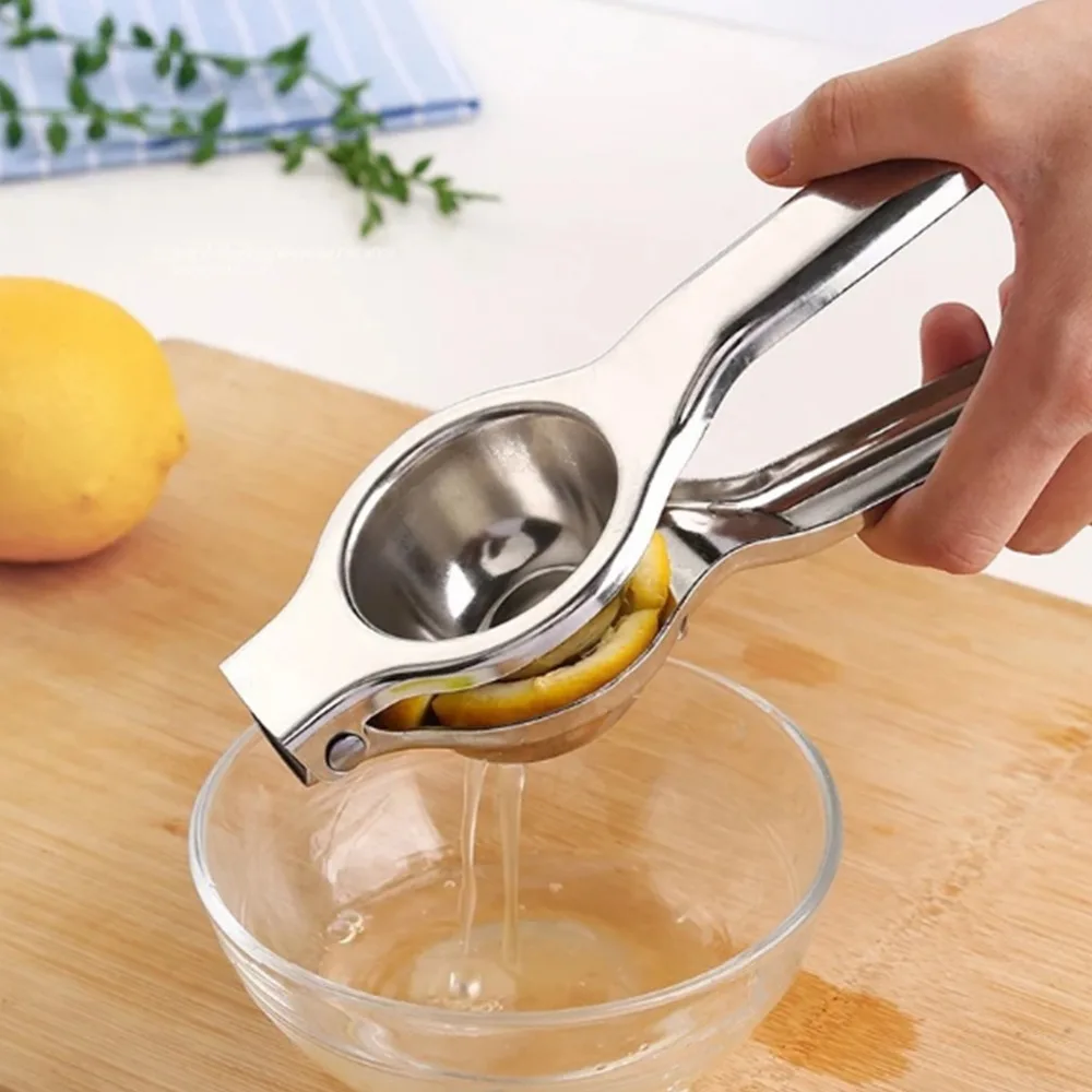 Stainless Steel Lemon Fruits Squeezer Orange Hand Manual Juicer Kitchen Tools Lemon Juicer Orange Queezer Juice Fruit Pressing