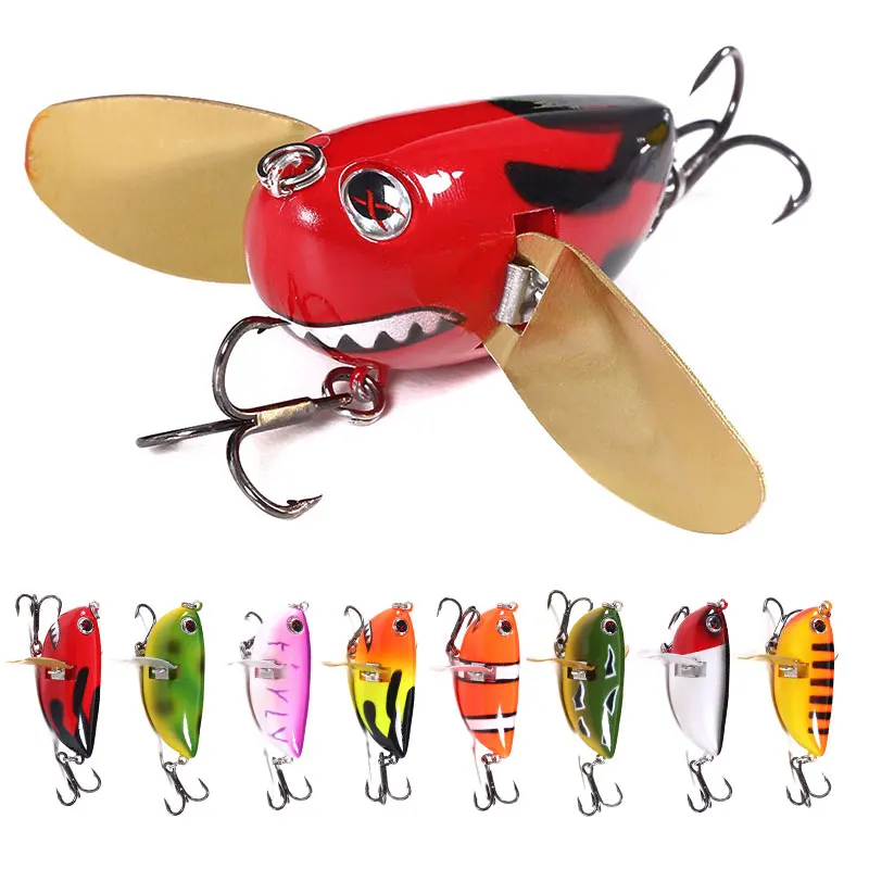 

1Pcs Topwater Fishing Lures 6CM 12.5G Floating Cicada Bass Crankbaits Wobblers artificial Bait Popper Lure Insect Hard Bait