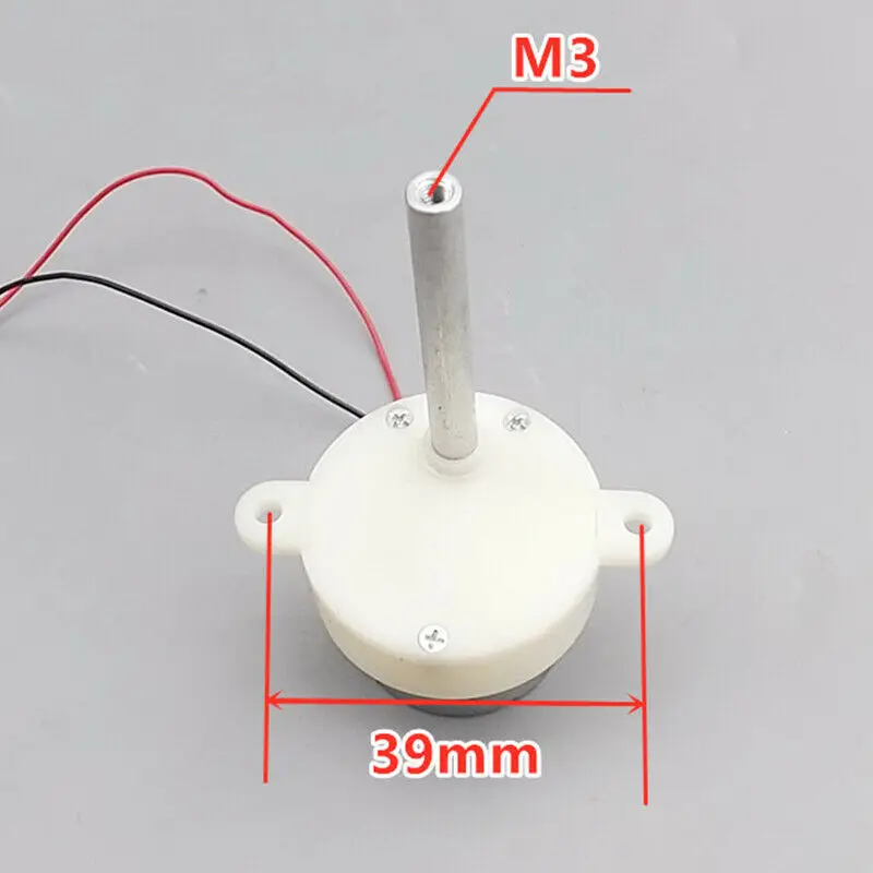 Mini motor de engrenagem 300, dc 6v-12v 7.2v 9v 10rpm, redutor de velocidade lenta, eixo longo, caixa de engrenagens, reversão, pequeno brinquedo elétrico, palco cw ccw