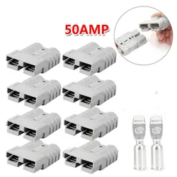 1PC For Anderson Plug Connector 50A 6awg Caravan Trailer Solar 4x4 Truck Suitable For Anderson Forklift Battery Connector
