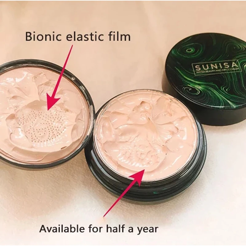 Sunisa Magic Foundation Mushroom Head Air Cushion CC Cream Waterproof Brighten Foundation Cream Women Base Makeup Skin Care