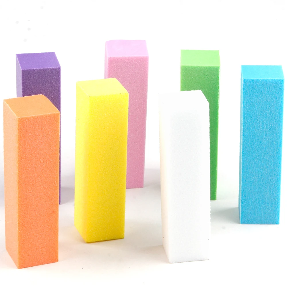 5/10Pcs Nail Buffer Block 4 Way Professional Nail Files Gel Natural Acrylic Sponge Sanding Polisher Pedicure Files Manicure Tool