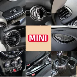 Car Interior Modification Carbon Fiber Style Decorative Stickers Tachometer Cover For MINI COOPER F55 F56 F57F60 Car Accessories