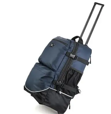 Bolsas de equipaje de mano de nailon con ruedas para hombre, bolsa rodante con ruedas, Maleta de viaje