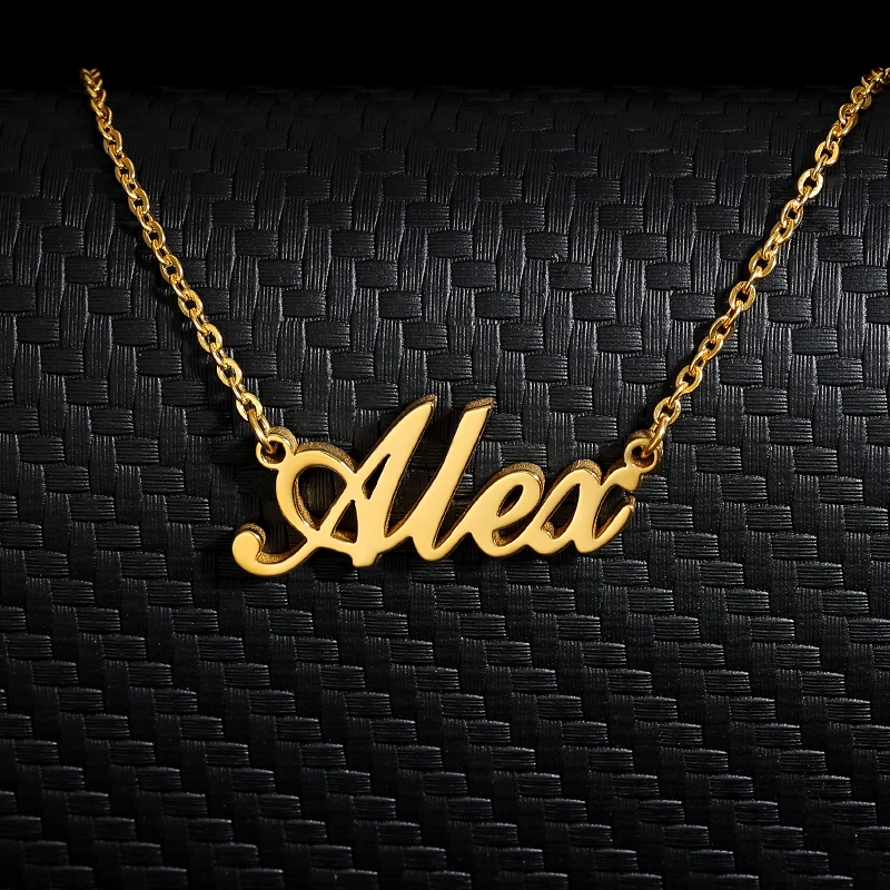 

Handmade Any Custom Name Necklace Women Men Jewelry BFF Personalized Handmade Necklaces Choker Gift Friendship