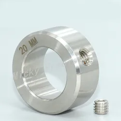 free shipping Stainless Steel Retaining Ring Shaft Collar with Screw  Locking Ring sleeve diameter 3-50mm