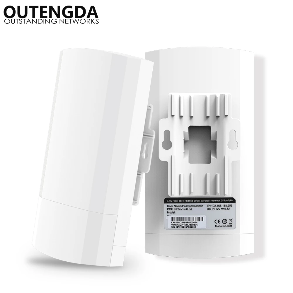 300M Outdoor Long distance CPE Router Point-to-Point Ascensore Bridge Wireless Wifi Ripetitore Wireless AP Per IP Della Macchina Fotografica (1-2km)