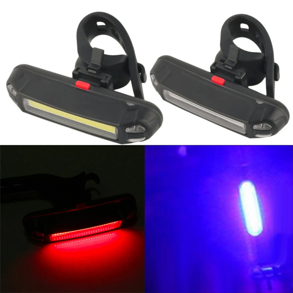 100 Lumens LED Bike Tail Light USB Rechargeable Powerful Bicycle Rear Lights Bicycle Lamp Accessories MTB Bicycle Cycling Lights