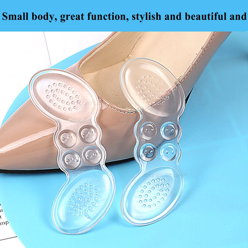 KOTLIKOFF Silicone Gel Heel Pad Insoles for Shoes Inserts High Heel Liner Grips Protector Stickers Foot Pain Relief Shoe Cushion