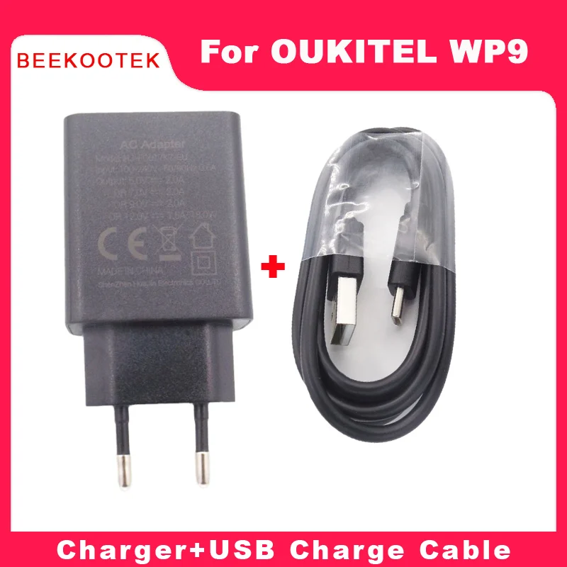 New Original OUKITEL WP9 Official TYPE-C USB Charge Cable USB Data Line Cable+Phone charger  Parts For WP9 5.86 Inch Smartphone