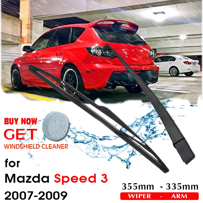 

Car Wiper Blade Rear Back Window Windscreen Windshield Wipers Auto Accessories For Mazda Speed 3 Hatchback 355mm 2007-2009