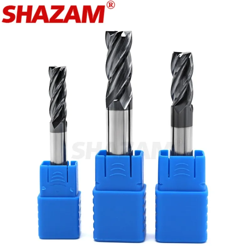 SHAZAM-Polegada Fresadora, Revestimento de Liga, Tungsten Aço Ferramenta, CNC Maching Endmill, Top1/8 Kit, Máquinas-Ferramentas, 5/16, 1/2, 3/8