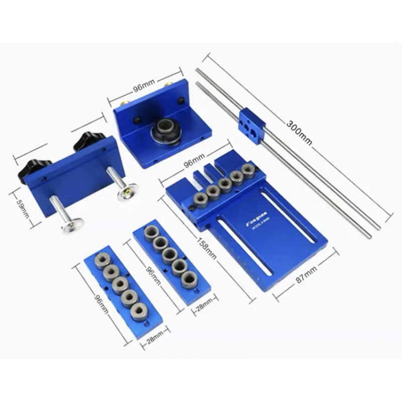 Log Tenon Hole Punch Combo/Triple Punch Locator ไม้เลื่อยไม้เครื่องมือ08400.