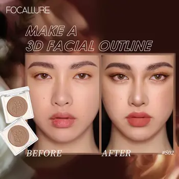FOCALLURE 3 barvy matný hnědý bronzer konturovací na obličej jemná pudrová textura snadno se roztírá profesionální dámská kosmetika 10 nejlepší prodej focallure make-up - №9