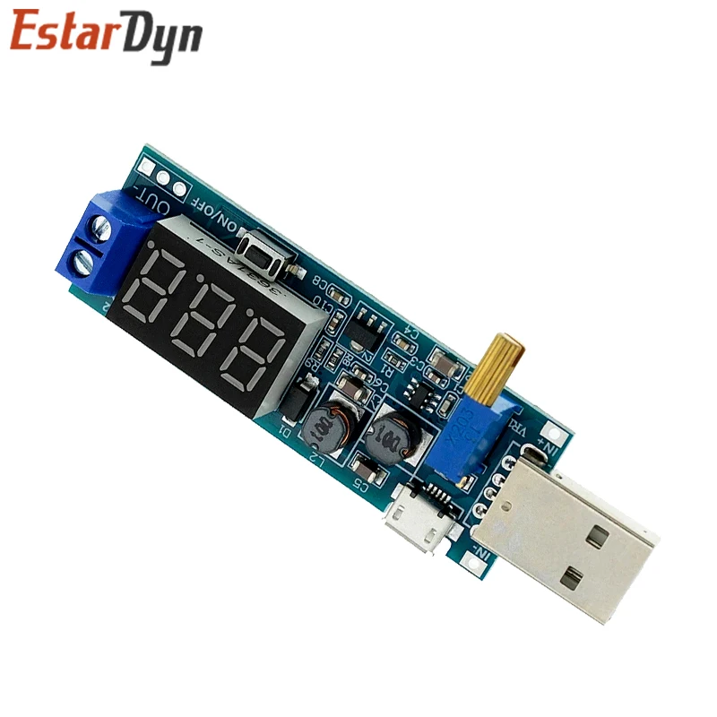 Boost Buck Converter USB Step UP / Down Power Supply Module DC-DC 5V to 3.3V / 12V Adjustable Out DC 1.2V-24V