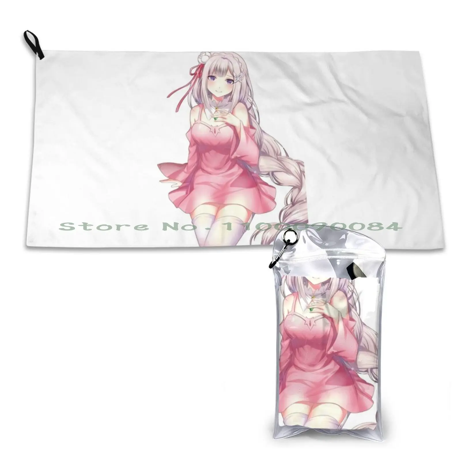 Re-Zero Emilia Quick Dry Towel Gym Sports Bath Portable Fashion Logo Anarchy Designer 1976 1977 1978 Alexander Anti