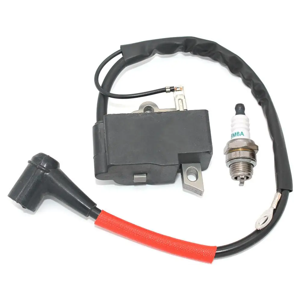 Bobina de ignição com Spark Plug BM6A para Makita DCS460 DCS500 DCS510 DCS5121 DCS5121R DSC51020 DCS51018