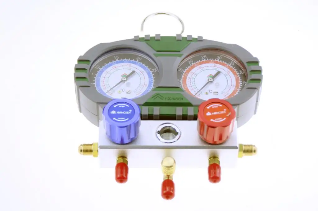 Koelmiddel En Fluoride Manometer Reparatie Tool Manometer Set Met Slang Voor Huishoudelijke En Airconditioning HS-S60-102
