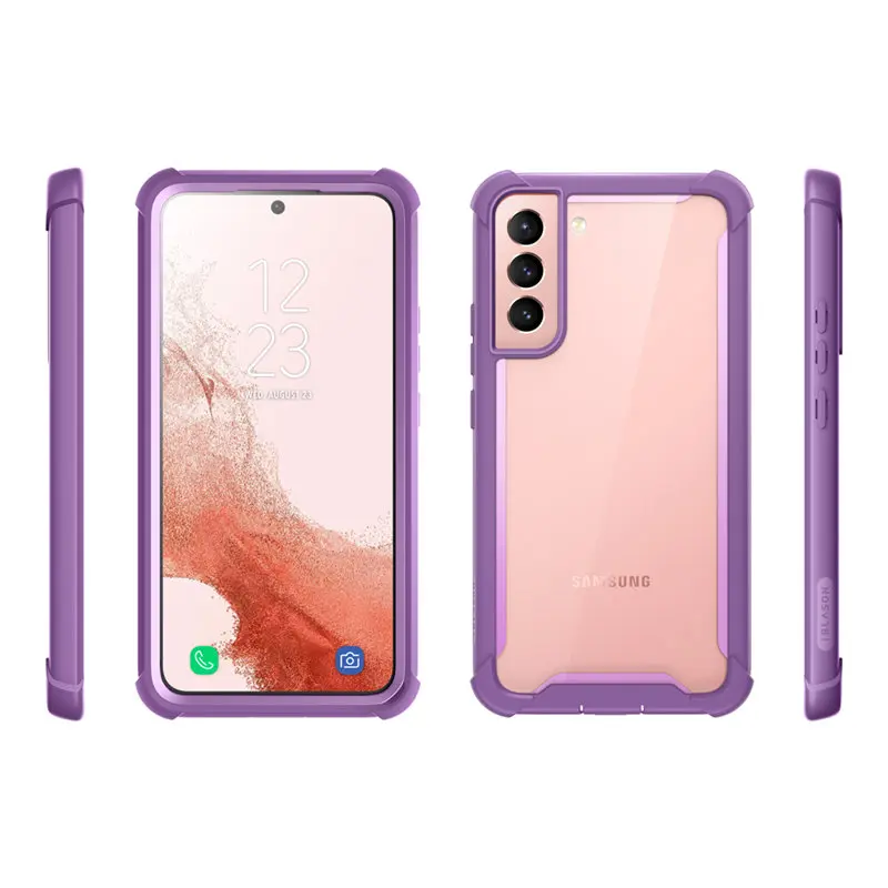 For Samsung Galaxy S22 Case 6.1inch (2022 Release) I-BLASON Ares Full-Body Rugged Bumper Cover WITHOUT Built-in Screen Protector