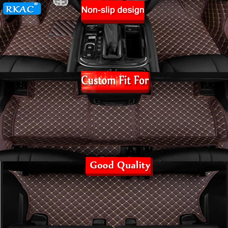 Good quality mats! Custom special car floor mats + one trunk mat for Mercedes Benz Viano 7 8 seats 2019-2009 waterproof carpets