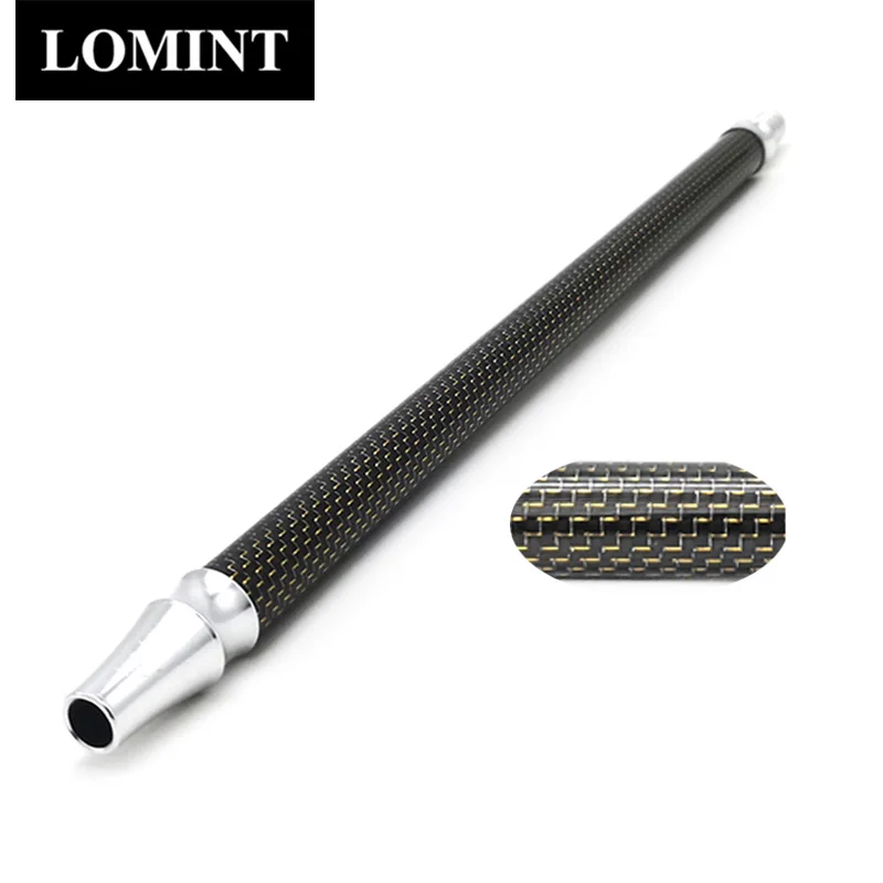 LOMINT Carbon Fiber Hookah Mouthpieces shisha Hose Handle Length 38cm Large chicha Narguile Accessories LM-321