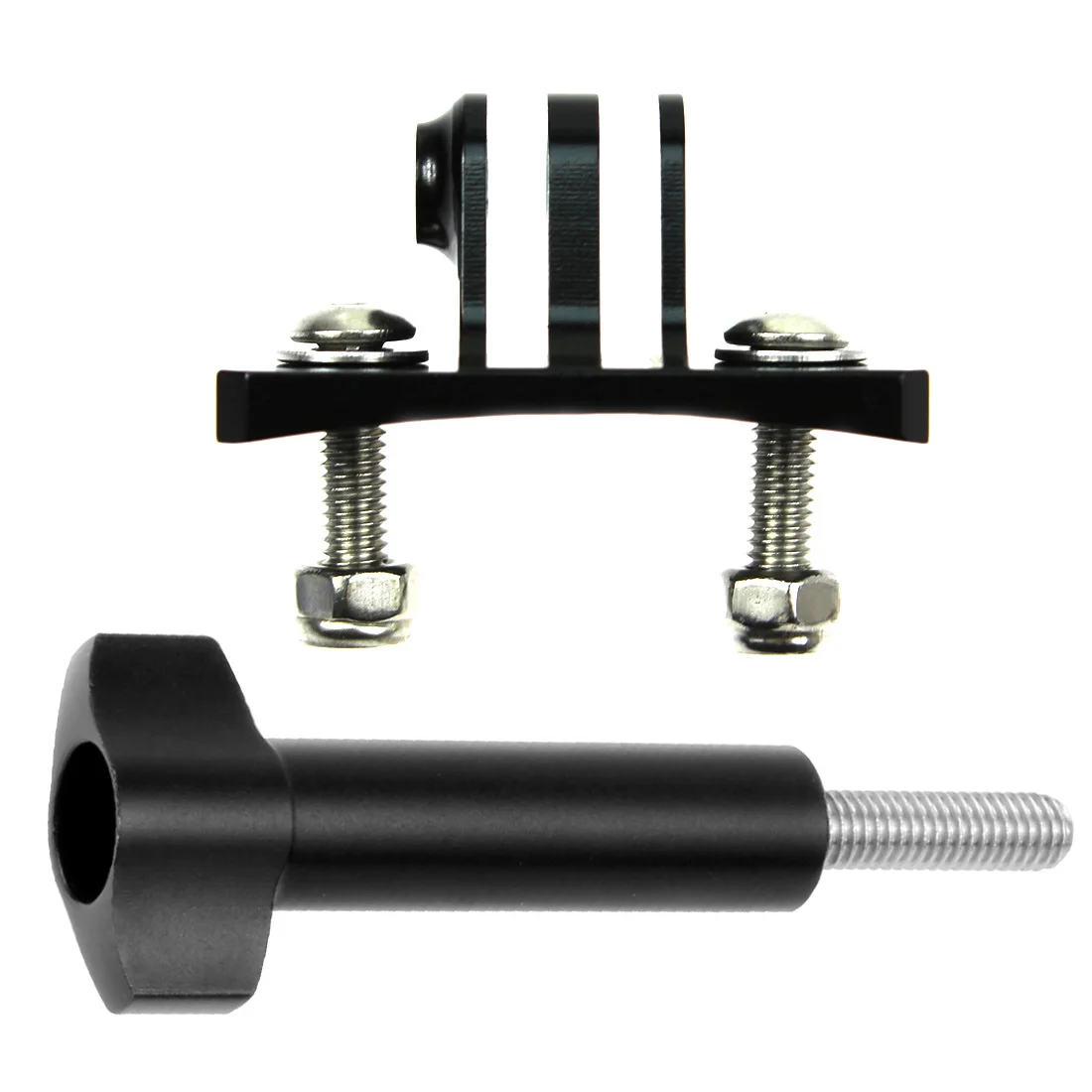 Mini tripé de alumínio para capacete, adaptador fixo de montagem para gopro 13 12 11 10 9 8 7 insta360 one r câmera de ação bicicleta ciclismo