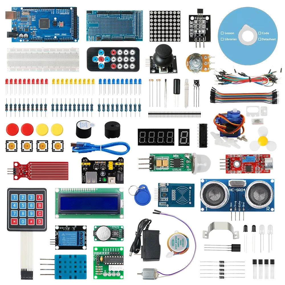 Starter Kit per Arduino per MEGA2560 con 30 lezioni Tutorial compatibile con Arduino IDE Scratch Mixly Magicblok