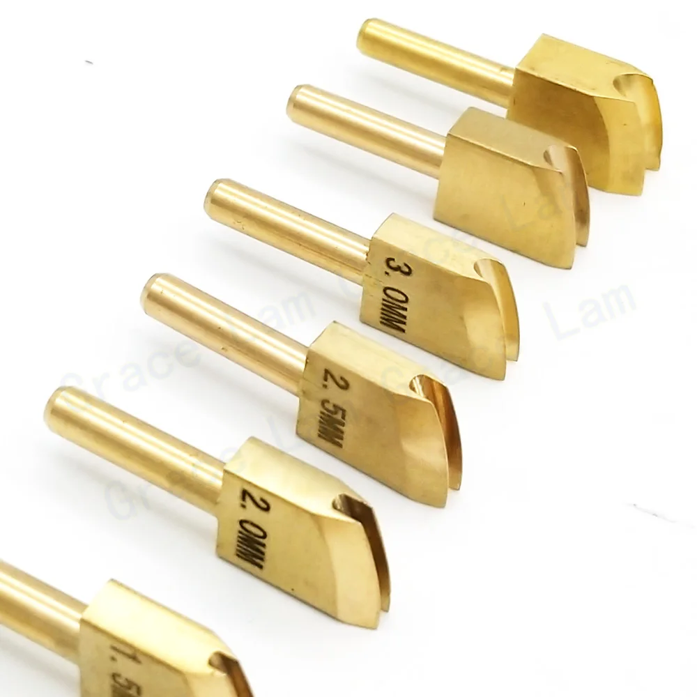 Leather Edge Tool Sets Soldering Iron Tips Lineer Edging Creaser Brass Head for Leather Craft DIY Creasing and Seal Polishing