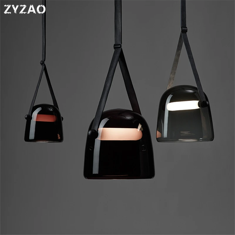 

Simple Modern Restaurant Pendant Lights Nordic Creative Art Glass Hanglamp Bar Bedroom Bedside Study Dining Room Hanging Lights