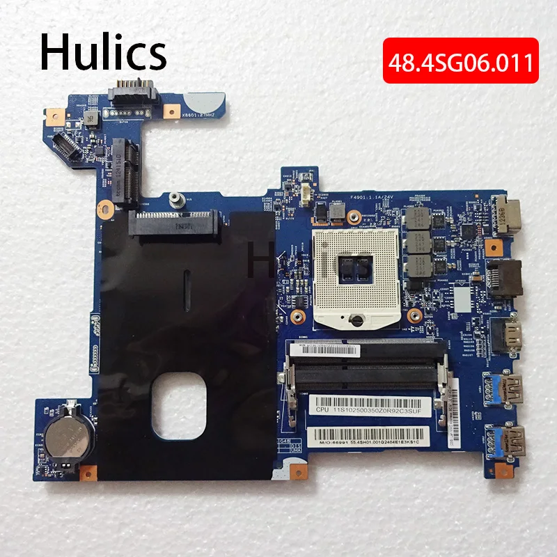 

Hulics Used LG4858 Mainboard For Lenovo G580 Laptop Pc Motherboard HM76 48.4SG06.011