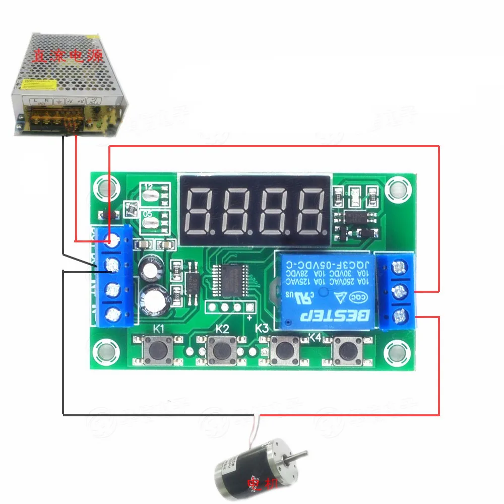 Imagem -05 - Interruptor de Controle de Automação Taidacent Módulo de Interruptor de Atraso com Temporizador Ajustável para Automação 5v 12v 24v Display Digital com Canais