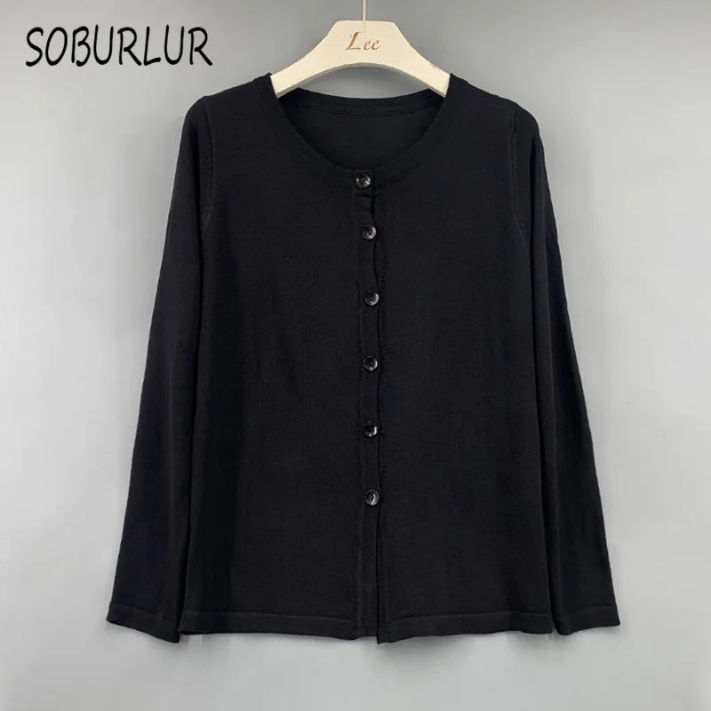 SOBURLUR BF Korean Sytle Women's Blouses Solid Color Shirt Sexy Chic Long Sleeve Blousas Crop Tops Woman Clothing Tunics Summer