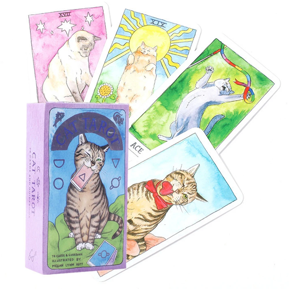 Jeu de société de tarot en forme de chat, jouet pour oracle, carte de prédiction, poker, prophète, cadeau