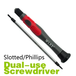 1Piece Red&Black Dual-use screwdriver 2.0mm Slotted/Phillips 2 in 1 Precision Screwdriver WLXY-2018